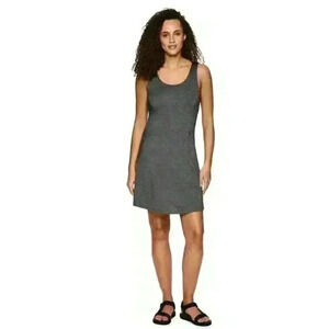 Avalanche Women's Gray Sleeveless Moisture Athletic Tank Dress,Size L NWT